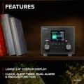 Miniatyrbild 3 av 11: Audizio Vieste DAB+ Radio med Subwoofer - Svart