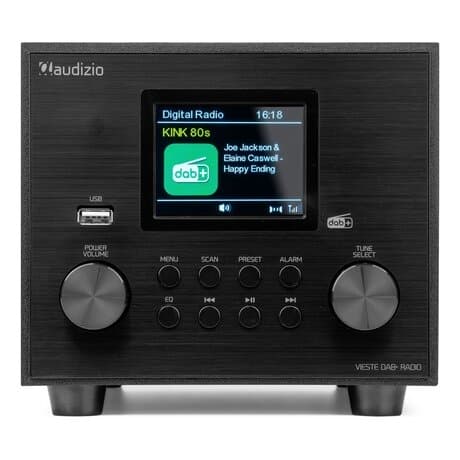 Audizio Vieste DAB+ Radio med Subwoofer - Svart
