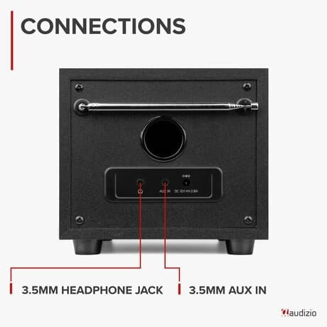 Audizio Vieste DAB+ Radio med Subwoofer - Svart