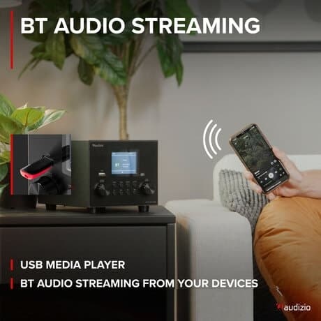 Audizio Vieste DAB+ Radio med Subwoofer - Svart