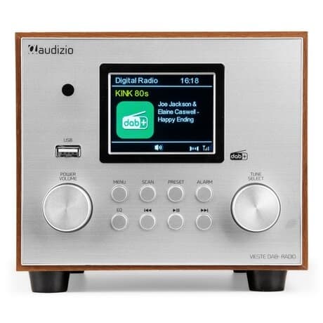 Audizio Vieste DAB+ Radio med Subwoofer - Silver