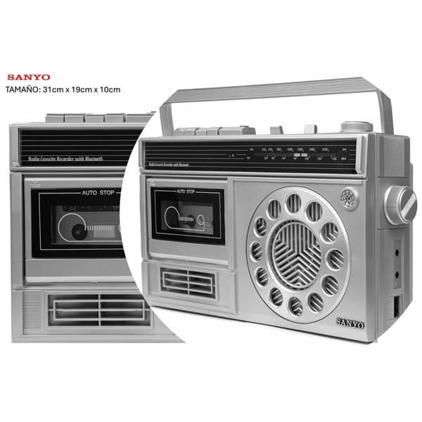 Kassettradio Sanyo