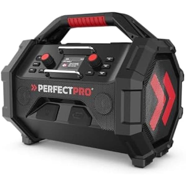Radio de Chantier - PERFECTPRO - ROCKTAGON 18V - Multi-batteri - Radiofunktion - Användning på byggarbetsplats