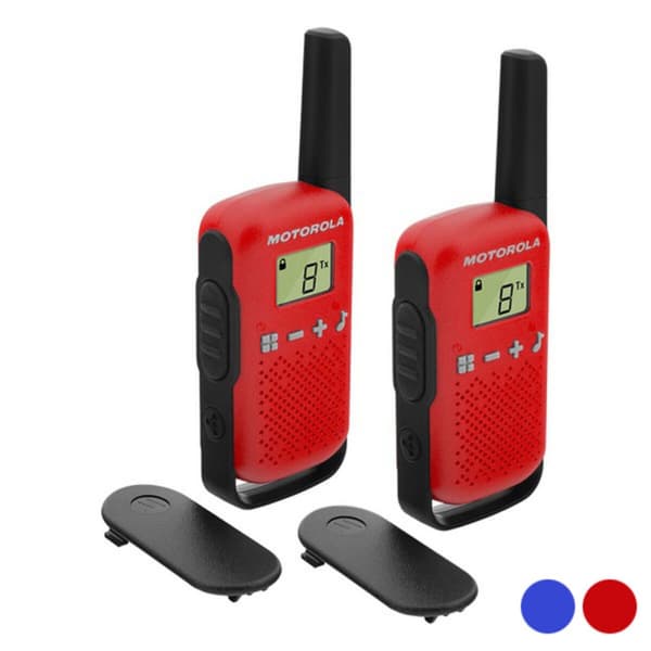 Walkie-talkie Motorola T42 Dual 1,3" LCD 4 km (2 pcs) Blå