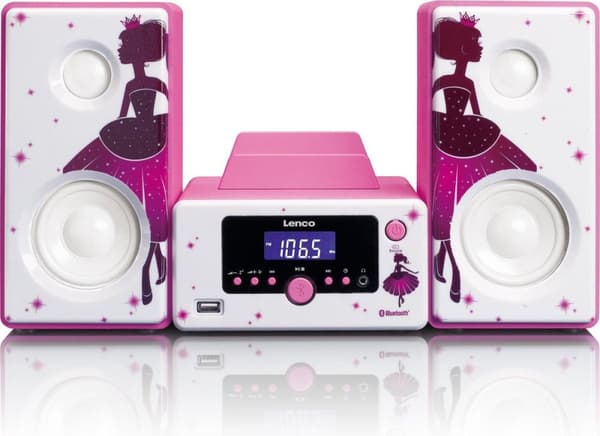 Lenco MC-020 - Stereoset med radio, Bluetooth, USB och AUX-ingång - Princess