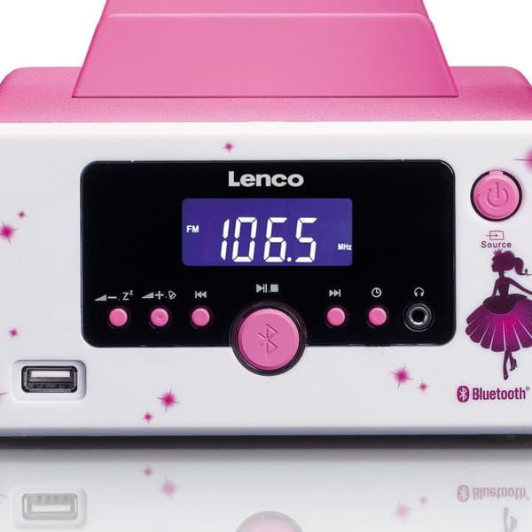 Lenco MC-020 - Stereoset med radio, Bluetooth, USB och AUX-ingång - Princess