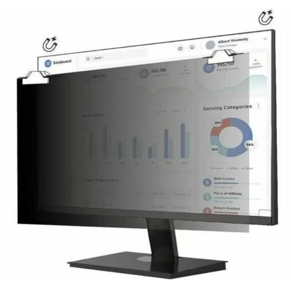 Personvernfilter til dataskjerm V7 PS23W9AM 23"