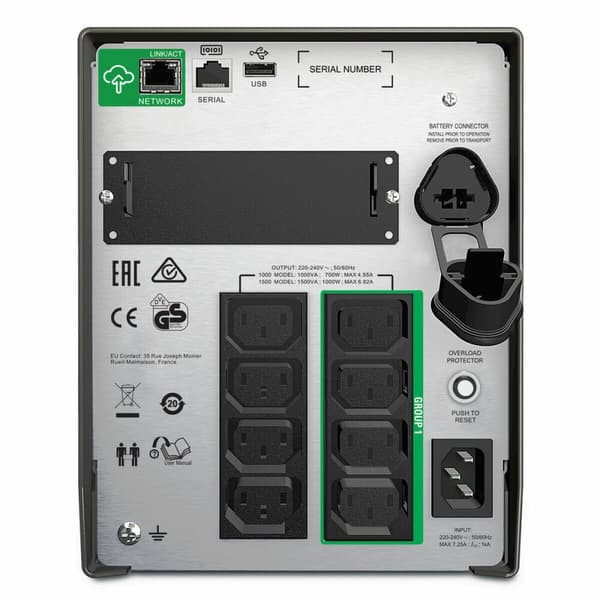 System för Avbrottsfri Strömförsörjning Interaktiv (UPS) APC SMT1500IC