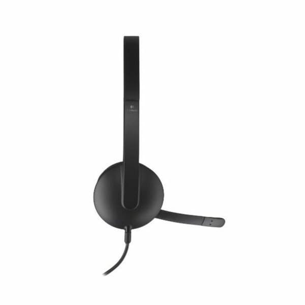 Hörlurar med Mikrofon Logitech 981-000475 USB 1,8 m Svart