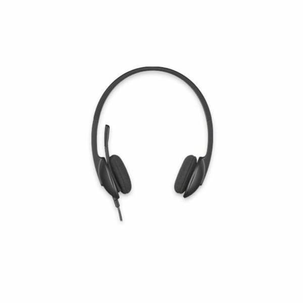Hörlurar med Mikrofon Logitech 981-000475 USB 1,8 m Svart