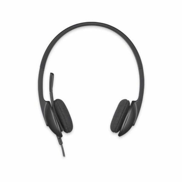Kuulokkeet mikrofonilla Logitech 981-000475 USB 1,8 m Musta