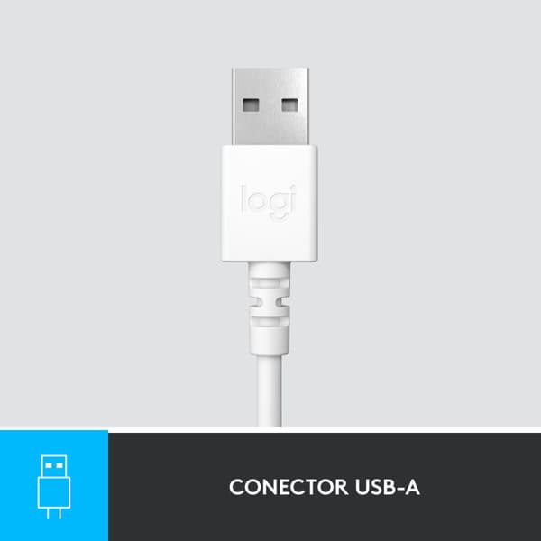 Hodetelefoner Logitech H390 Hvit