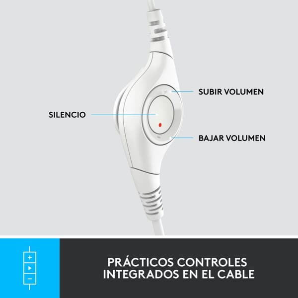 Hodetelefoner Logitech H390 Hvit
