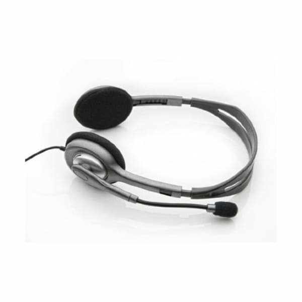 Hodetelefoner med Mikrofon Logitech 981-000271 2 x Jack 1,4 m Svart Grå