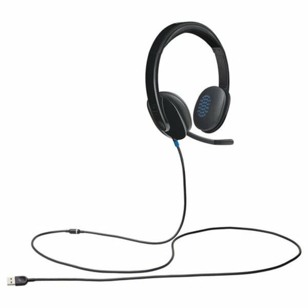 Pelikuuloke mikrofonilla Logitech H540 Musta