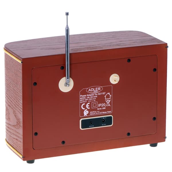 Radio Adler AD 1187 Ruskea Puu