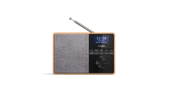Philips TAR5505 - Kannettava DAB-radio - 5 wattia - vaaleaa puuta
