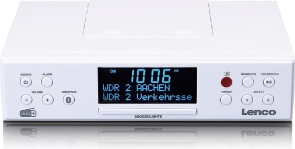 Lenco KCR-190 valkoinen (KCR190WH)