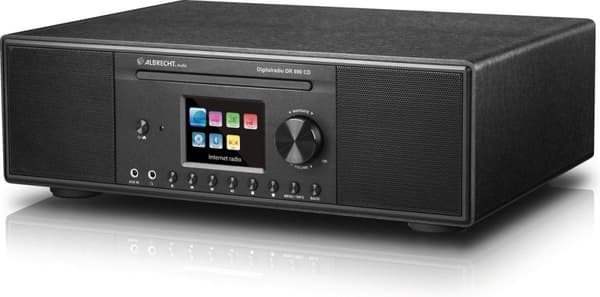 Albrecht DR 890 CD, DAB+/FM/Internet/CD, musta