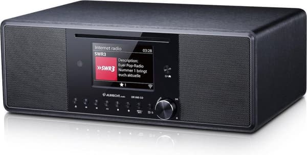 Albrecht DR 895 - Radio - Internet-radio - DAB+ - FM - CD - Spotify - musta