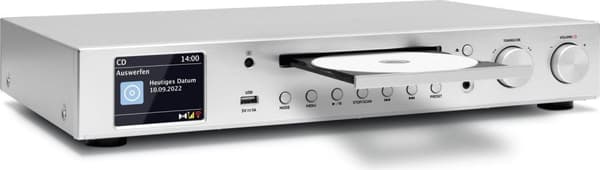 TechniSat DigitRadio 143 CD (V3) Internet Analog & Digital Silver (0001/3989)