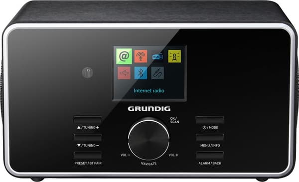 Grundig DTR 5000 X - lydsystem - 2 x 7 watt - sort (GIR1120)