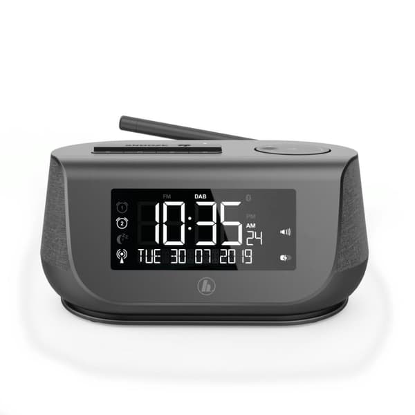 Hama DR36SBT - Radio - FM/DAB/DAB+/Bluetooth - Kelloradio - Musta