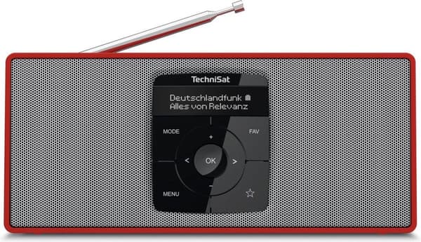 TechniSat DIGITRADIO 2 S DAB+ -radio bluetoothilla - punainen/hopea
