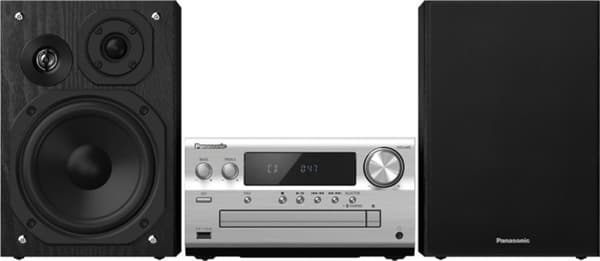 Panasonic SC-PMX802E-S, Kotiäänentoistojärjestelmä, Musta, Hopea, Edessä, 120 W, 3-suuntainen, 14 cm musta, Hopea