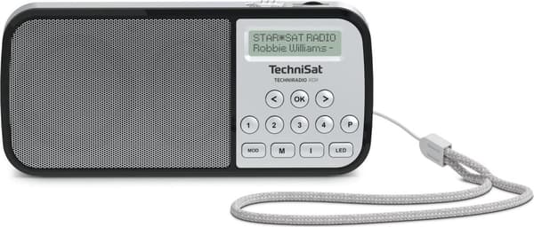TechniSat TECHNIRADIO RDR - kannettava DAB + / FM-radio (LCD-näyttö, suosikkimuisti, suoravalintapainikkeet, kuulokeliitäntä, USB, AUX-tulo, LED-tasku