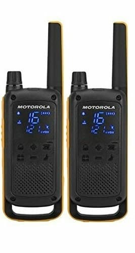Motorola Talkabout T82 Extreme -radiopuhelin, kaksoispakkaus, 16 kanavaa, musta, oranssi