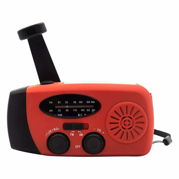 Denver SCR-2005 Veiradio med solcellelading, LED-lommelykt og nødlading av mobil