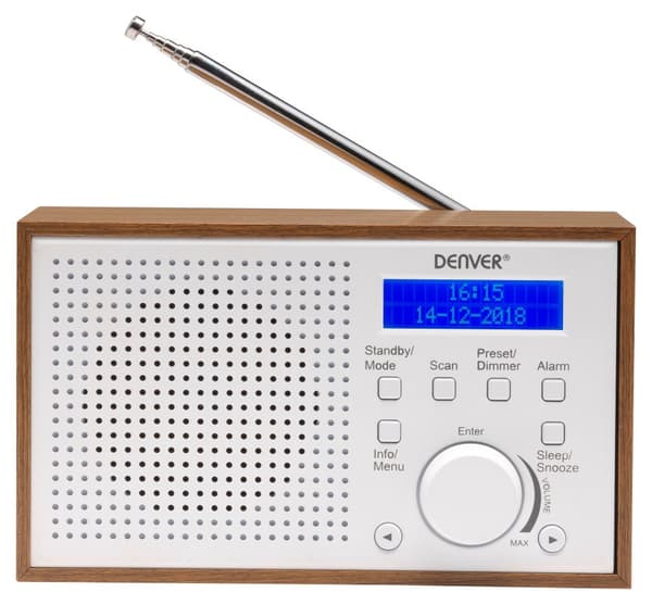 Denver DAB-46WHITE - DAB+ ja FM-digitaaliradio