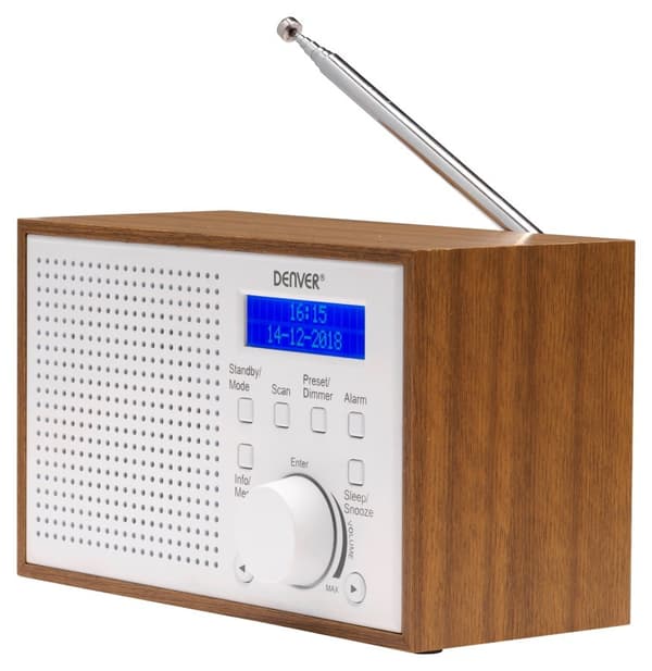 Denver DAB-46WHITE - DAB+ ja FM-digitaaliradio