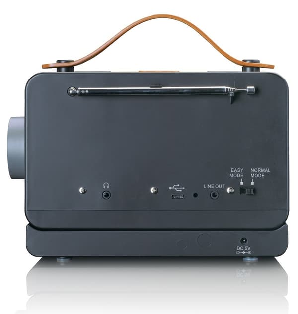 Lenco PDR-065BK - DAB+/FM-radio Bluetoothilla ja lataustelineellä