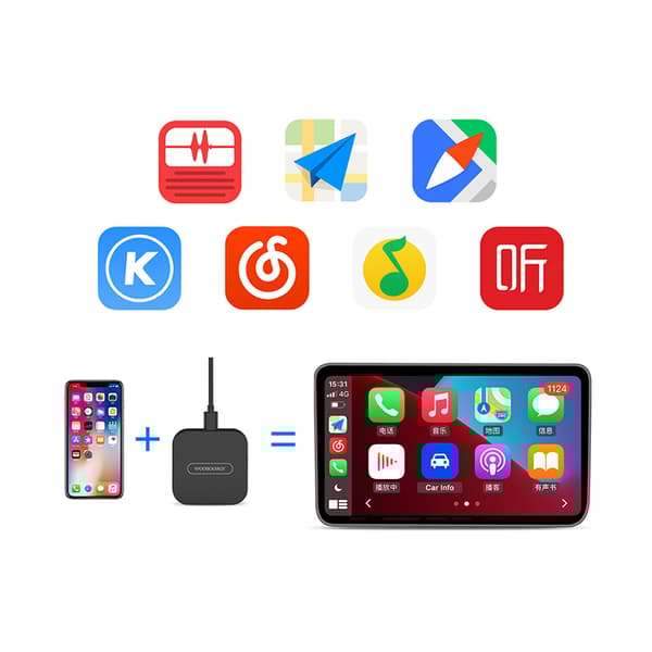 INF CarPlay langaton adapteri: Saumaton yhteys autoosi