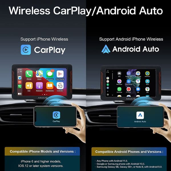 INF Langaton CarPlay-sovitin autoihin, joissa on langallinen CarPlay