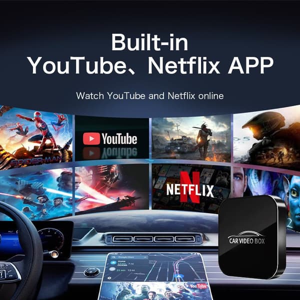 INF Langaton CarPlay-sovitin autoihin, joissa on langallinen CarPlay