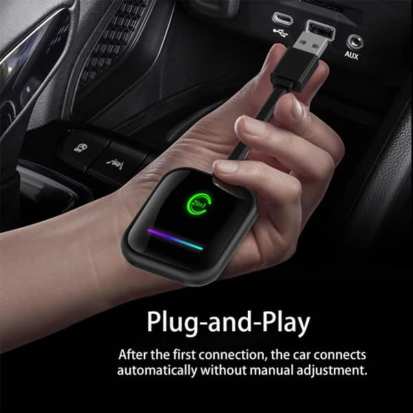 INF Langaton CarPlay-sovitin: Langallinen langattomaksi Car Auto Box
