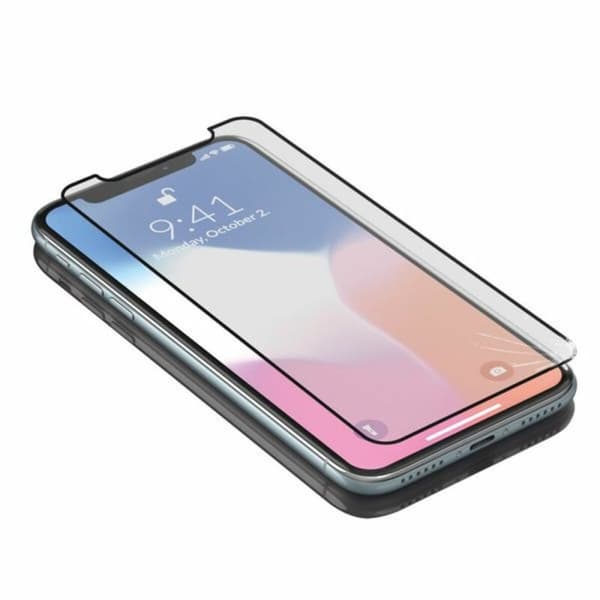 Mobil Skjermbeskytter i Herdet Glass Iphone X-Xs KSIX Armor Svart