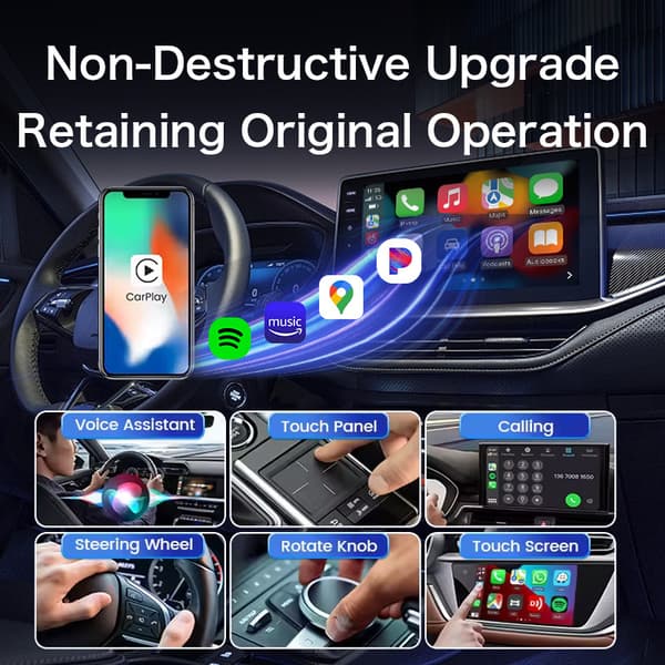 INF Langaton CarPlay -sovitin: Saumaton yhteys autoosi