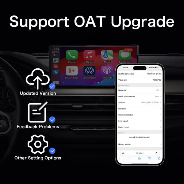INF Langaton CarPlay -sovitin: Saumaton yhteys autoosi