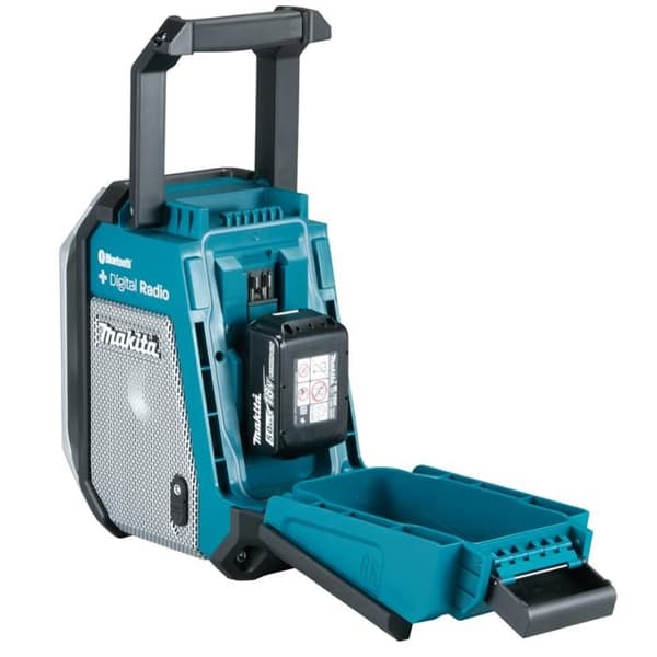 MAKITA DMR115 byggplatsradio - 12 till 18 V Li-Ion - 20h batteritid - DAB/DAB+/FM-tuner