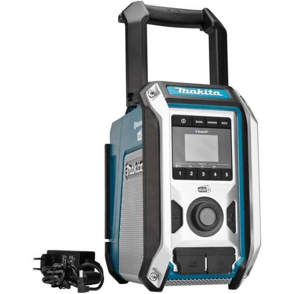 MAKITA DMR115 byggplatsradio - 12 till 18 V Li-Ion - 20h batteritid - DAB/DAB+/FM-tuner