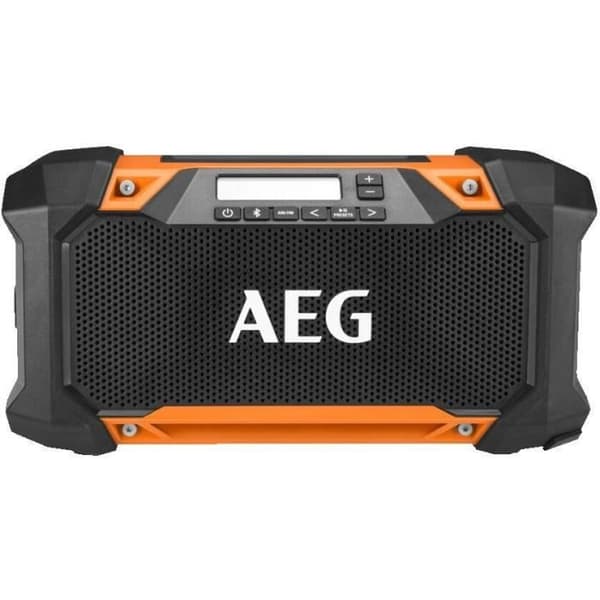 AEG - 18V radio, bluetooth-anslutning, anslutning upp till 30 meter, 30W, USB-uttag, IP54-motstånd, utan batteri. inte heller last. - BRSP18-0