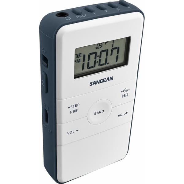Transistorradio Sangean DT-140 Blå Vit