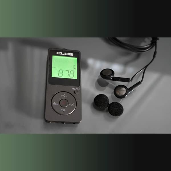 Transistorradio ELBE RF-95 Mørkegrå Sportslige AM/FM
