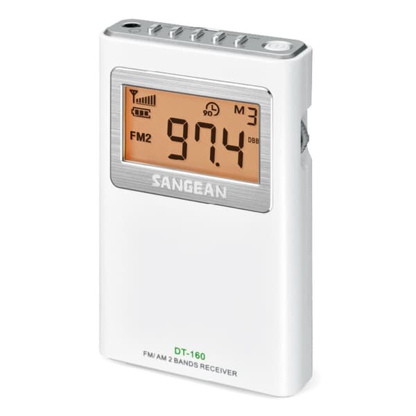 Transistorradio Sangean DT-160 Hvid