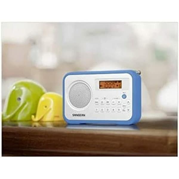 Transistorradio Sangean PR-D18 Blå Hvid Rav