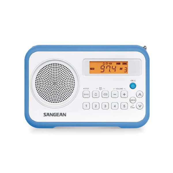 Transistorradio Sangean PR-D18 Blå Hvid Rav